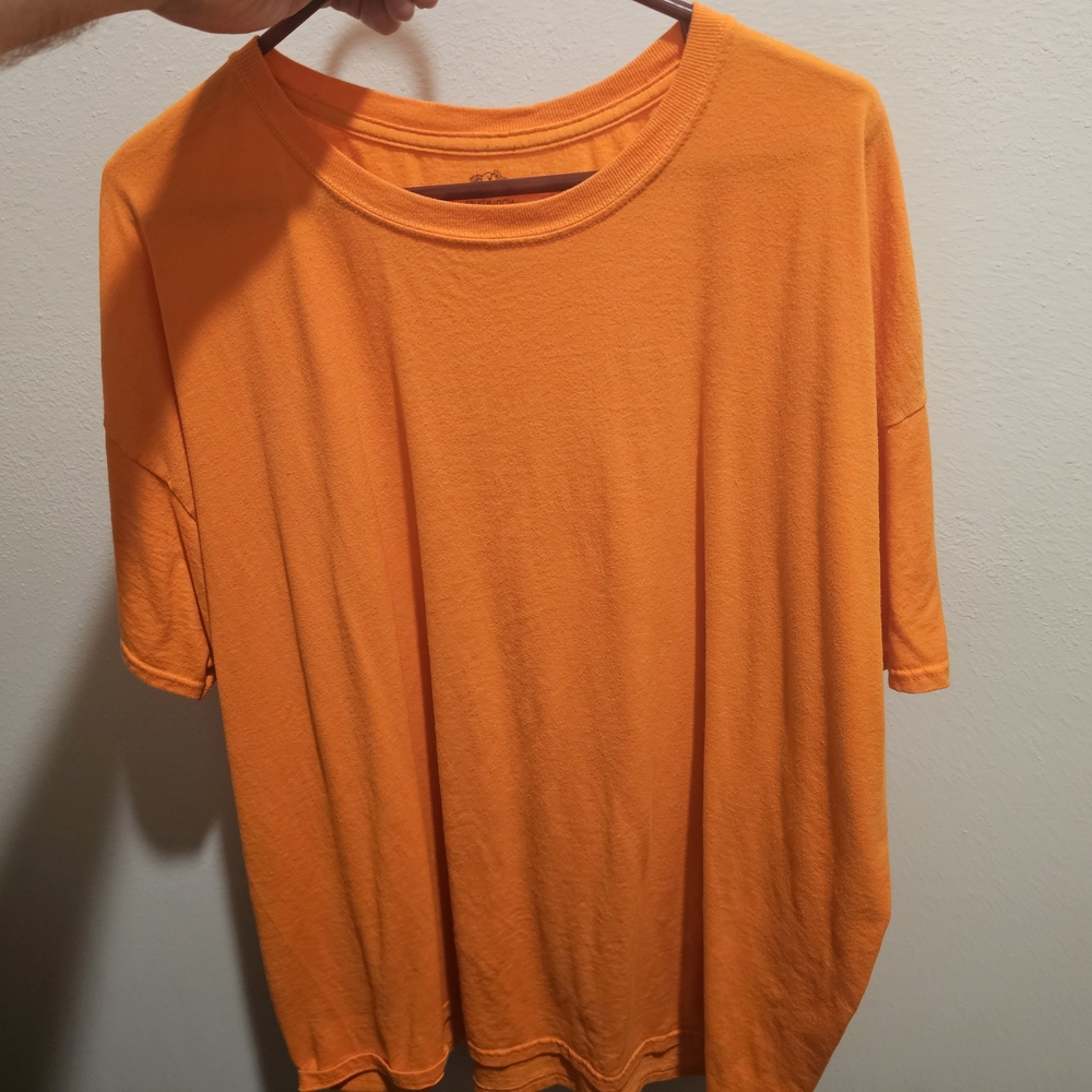 Bright Orange T-Shirt Fruit Of Loom 2XL